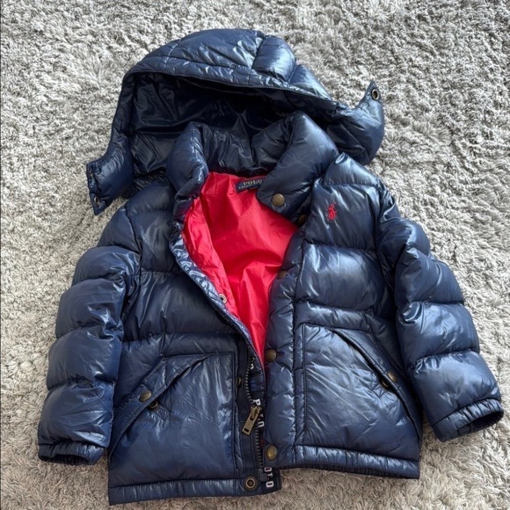 Polo Ralph Lauren Navy Blue Kids Puffer Jacket